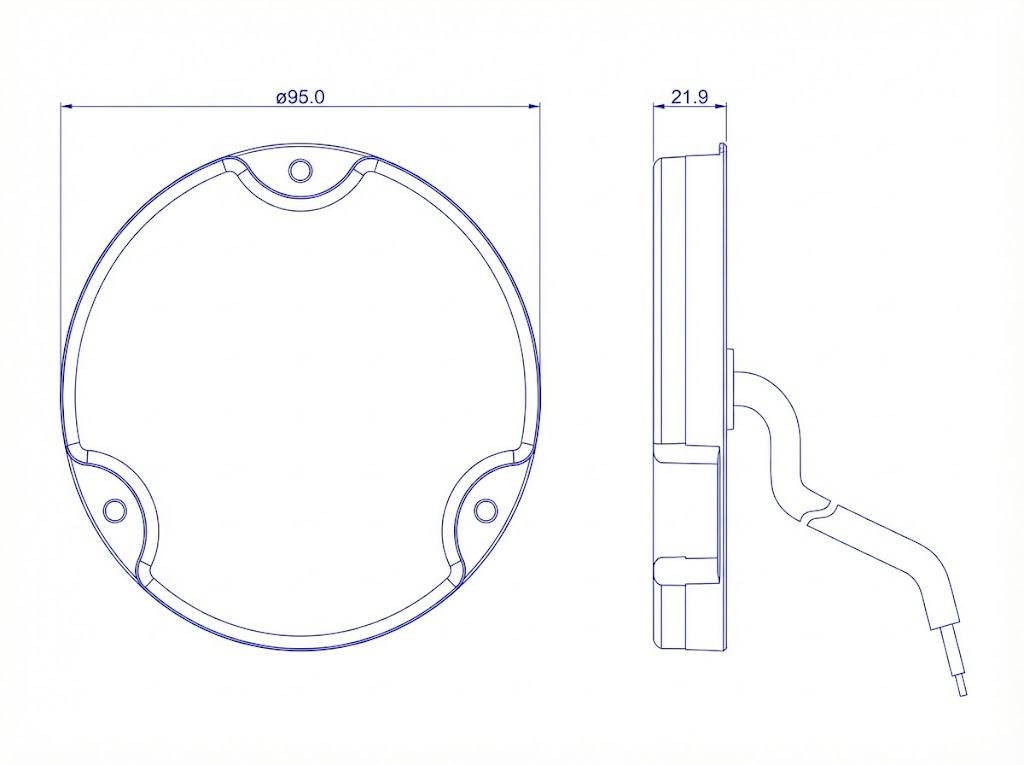 BIGTIME IP68 Marine Underwater LED Lights in black and white housing, designed for harsh environments.